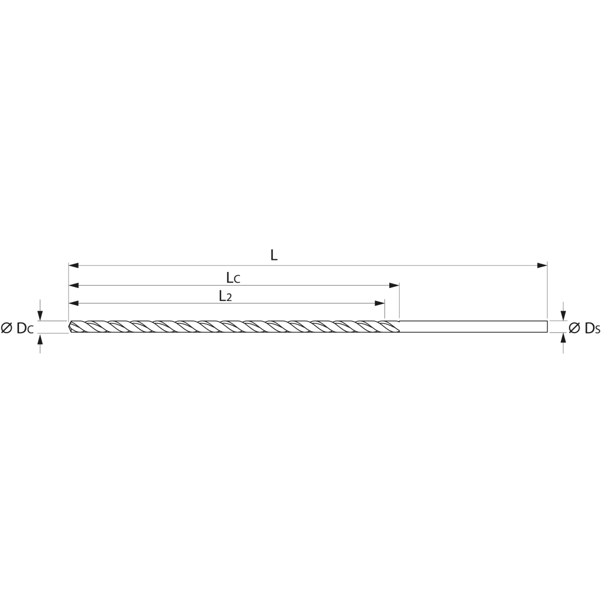 MŨI KHOAN HSS 4X119MM HOLEX 116050 4