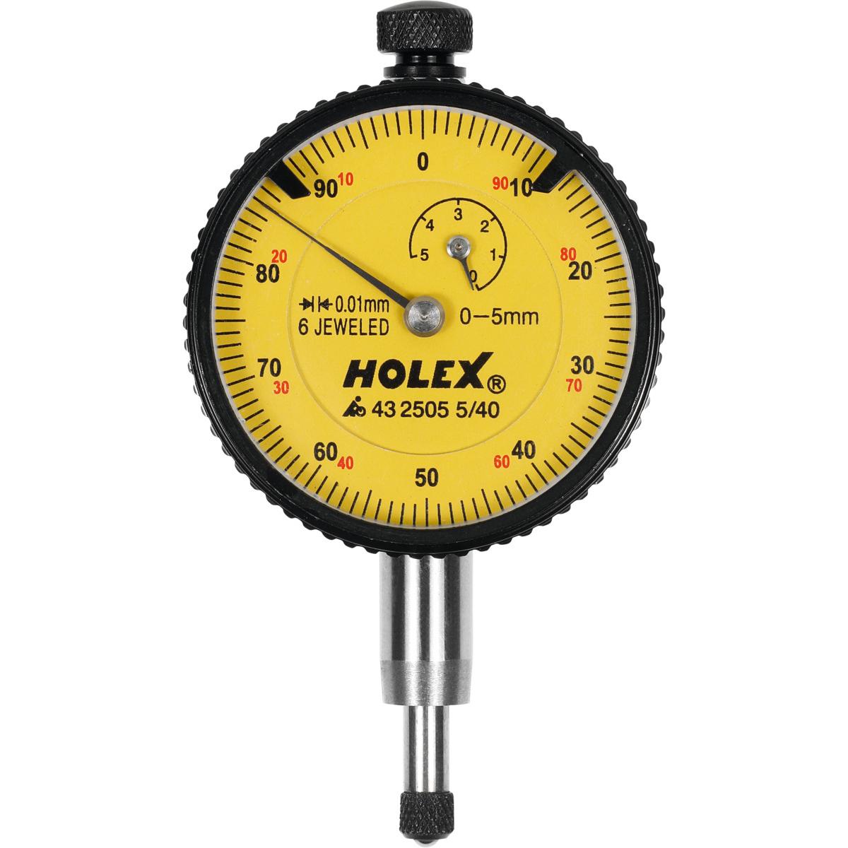 ĐỒNG HỒ SO CHÂN NHÚN CHỐNG VA ĐẬP 0.01 MM HOLEX 0-5MM