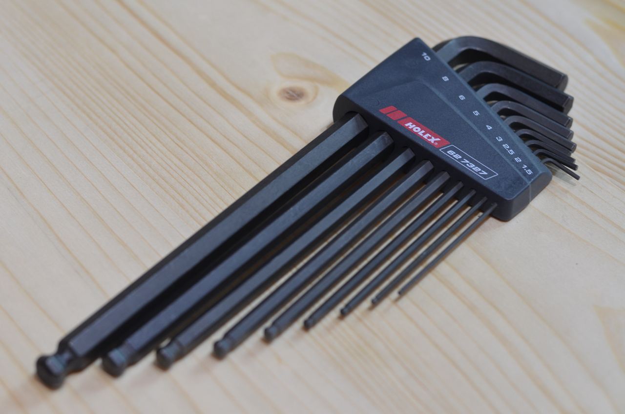 BỘ LỤC GIÁC CHỮ L HOLEX 9 CHI TIẾT PHỦ ĐEN BỀ MẶT