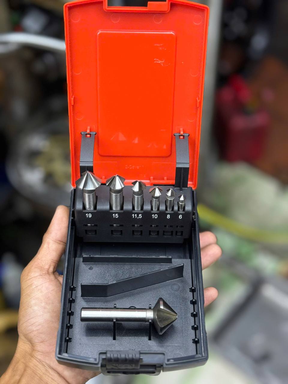 BỘ MŨI VÁT MÉP 7 CÂY 90 ĐỘ KÈM HỘP HOLEX