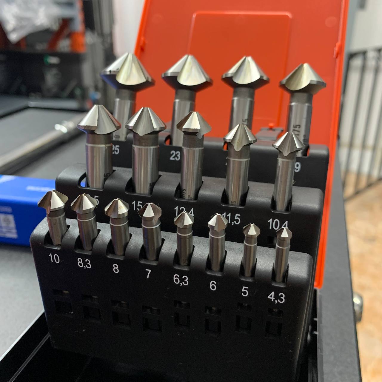 BỘ 6 MŨI VÁT MÉP 90 ĐỘ THÉP GIÓ PHỦ TIN HOLEX 150340 6