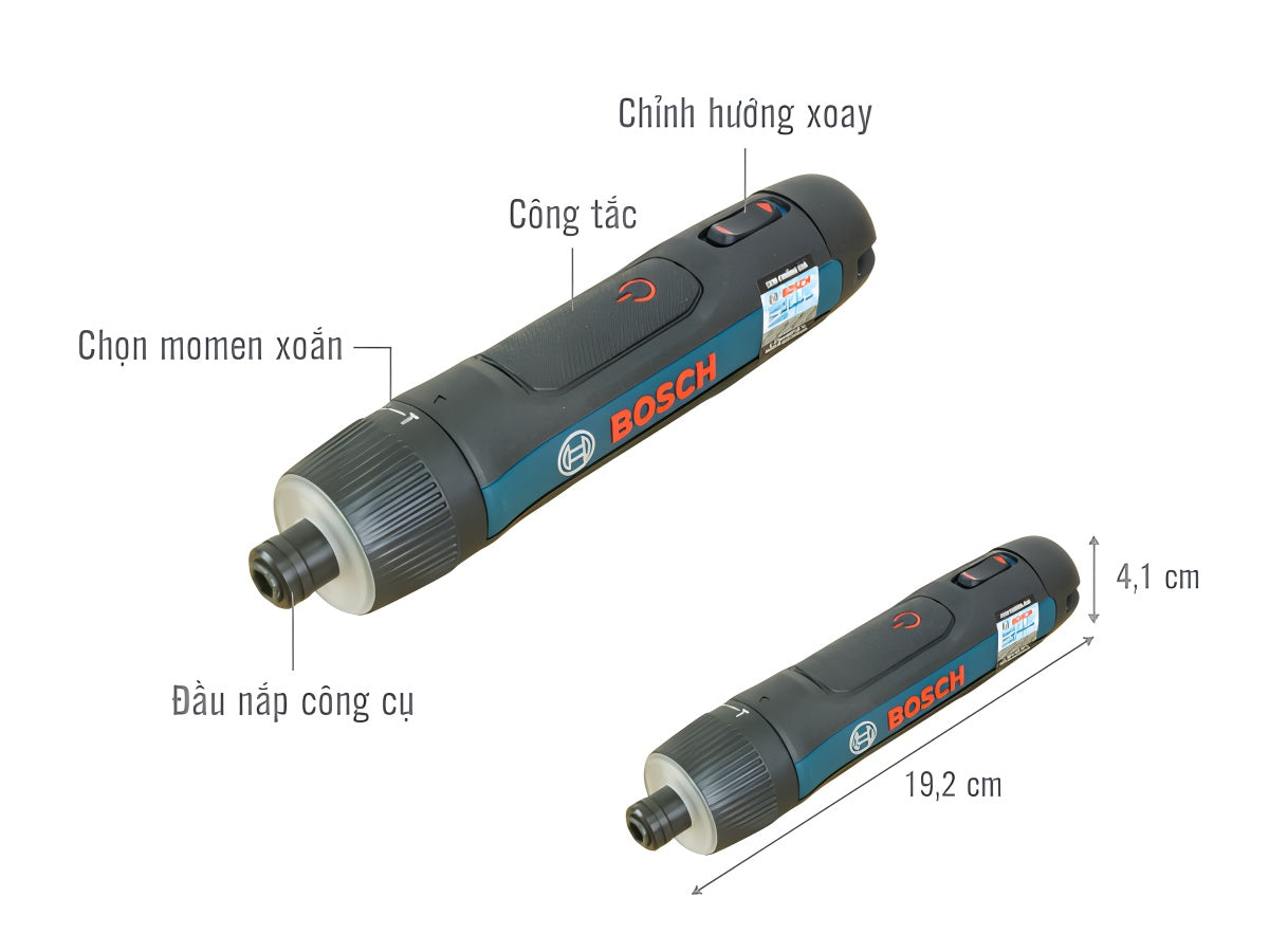 Máy bắt vít dùng pin 3.6V Bosch Go Gen 3 KIT