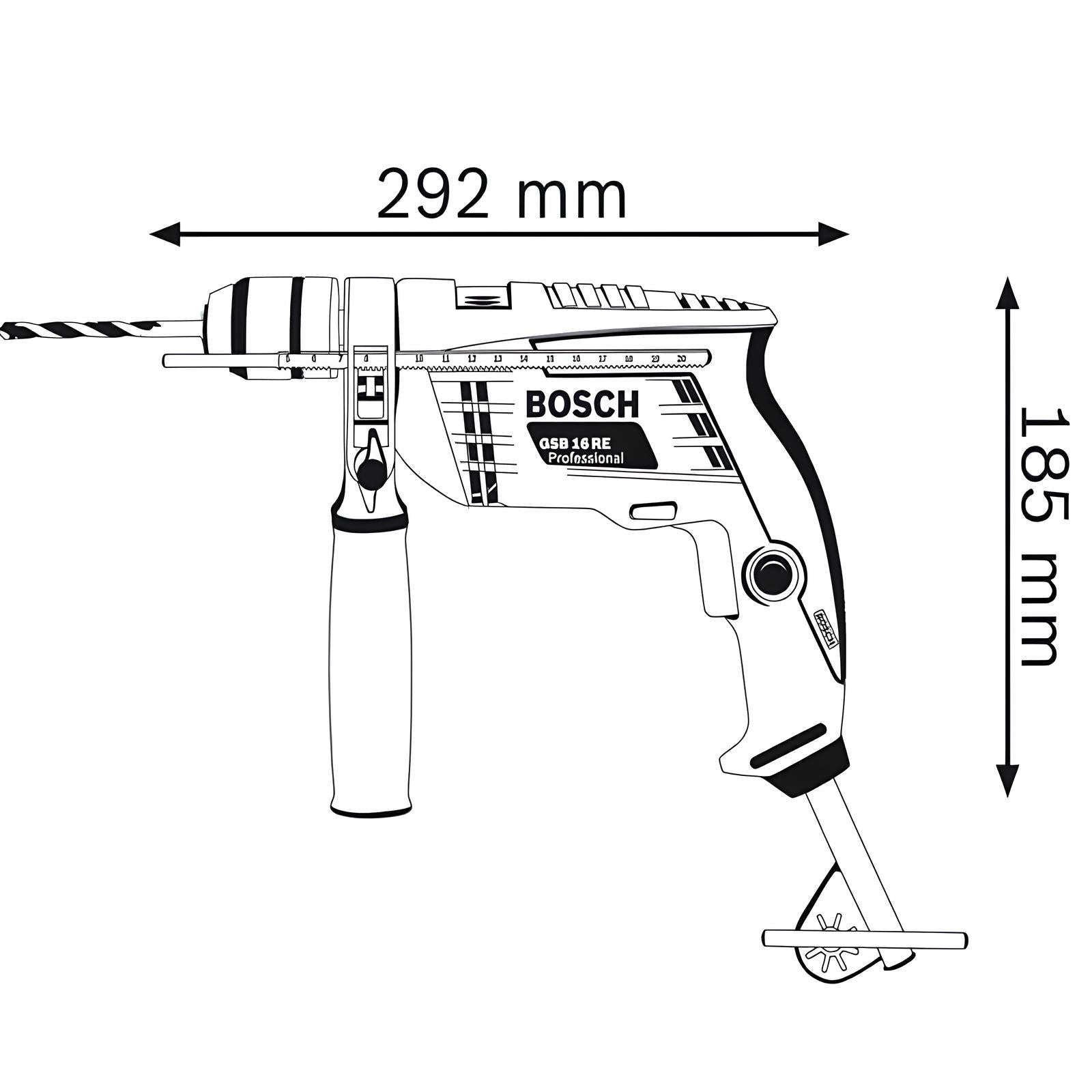 Máy khoan búa động lực dùng điện Bosch GSB 16RE (XUẤT XỨ MALAYSIA)