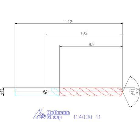 MŨI KHOAN HSS HOLEX 114030 PHI  11MM | 11