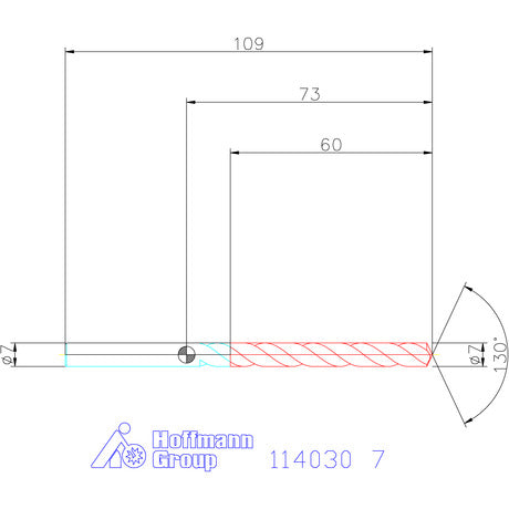 MŨI KHOAN HSS HOLEX 114030 PHI  7MM | 7