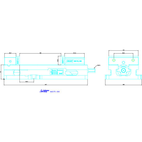 Eto cho máy phay Holex ngàm 150mm Width across flats AF 3/4 in