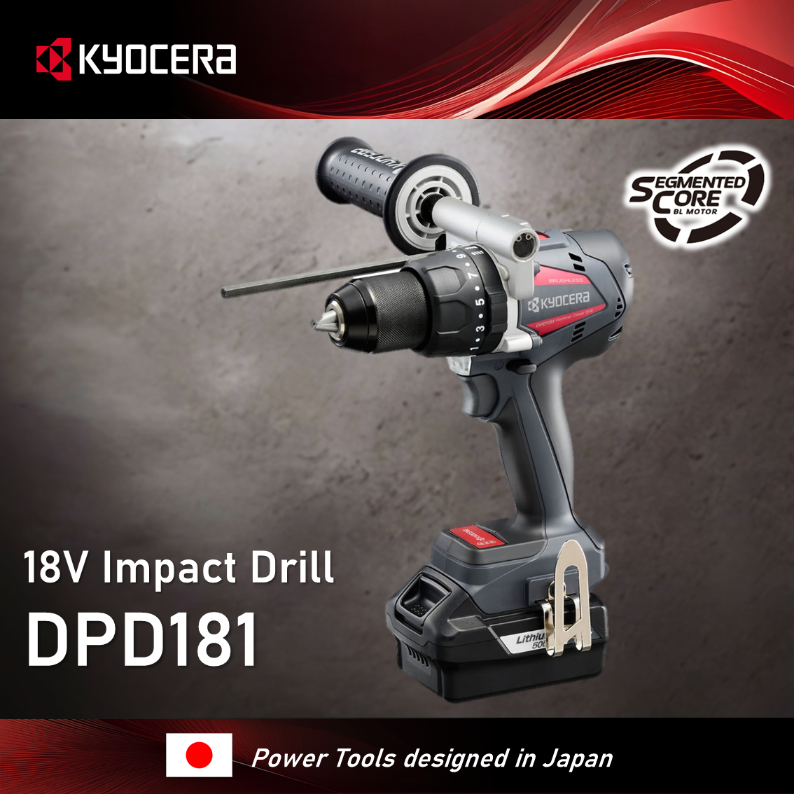Máy Khoan động lực dùng pin 18V Kyocera DPD181 ( Chưa pin và sạc)