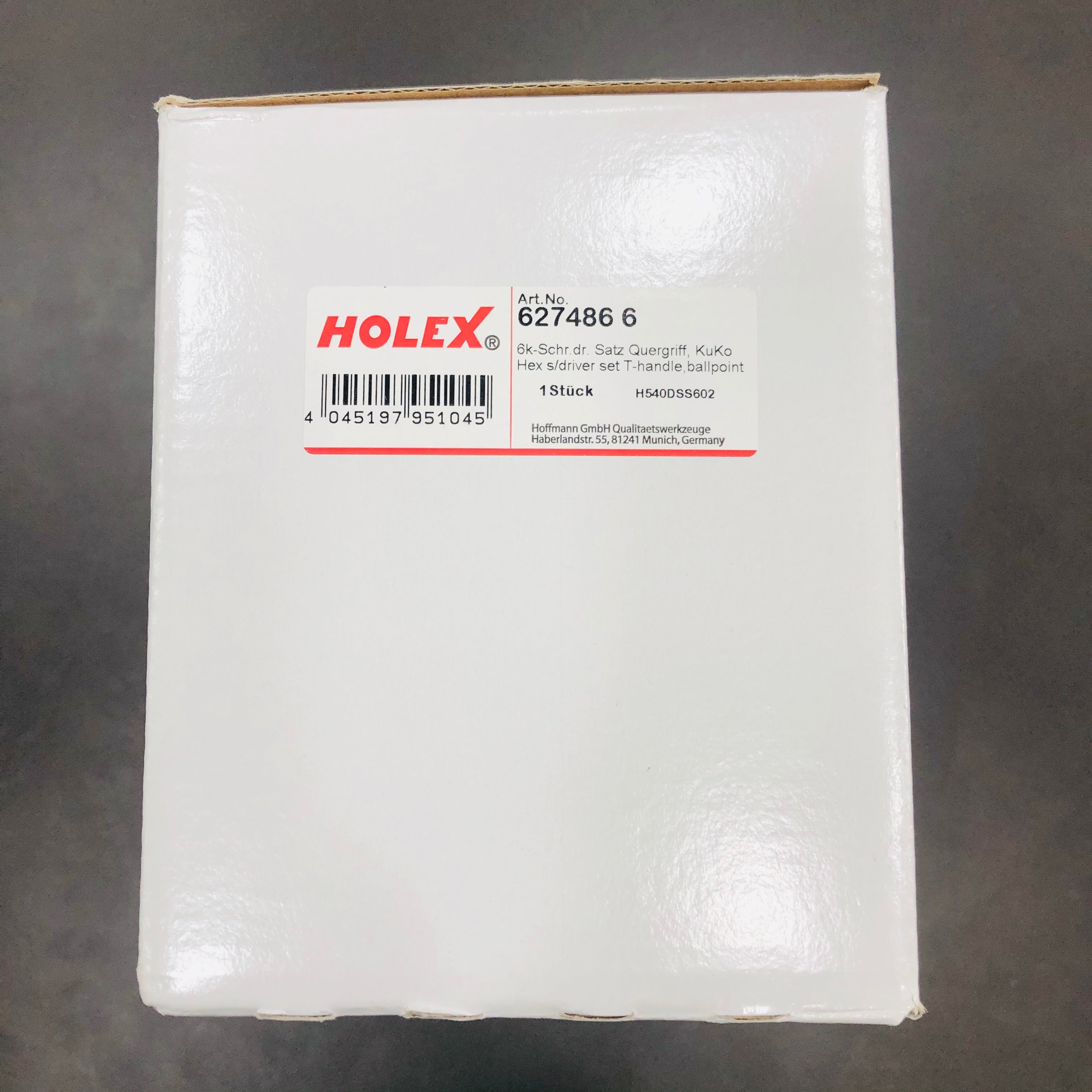 BỘ LỤC GIÁC ĐẦU BI TAY CẦM CHỮ T HOLEX 6 CHI TIẾT