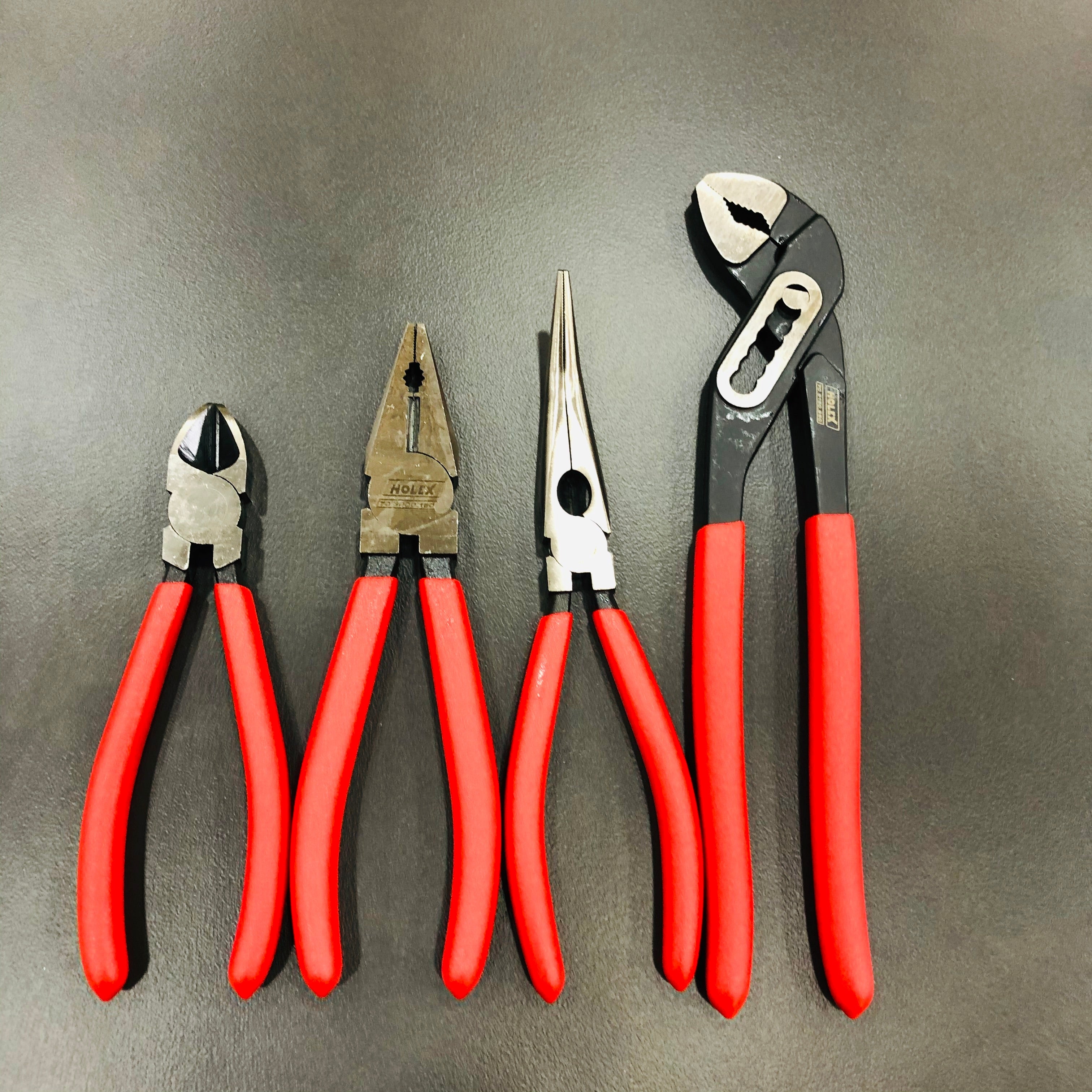 BỘ 4 KÌM HOLEX CÁN BỌC NHỰA ĐỎ