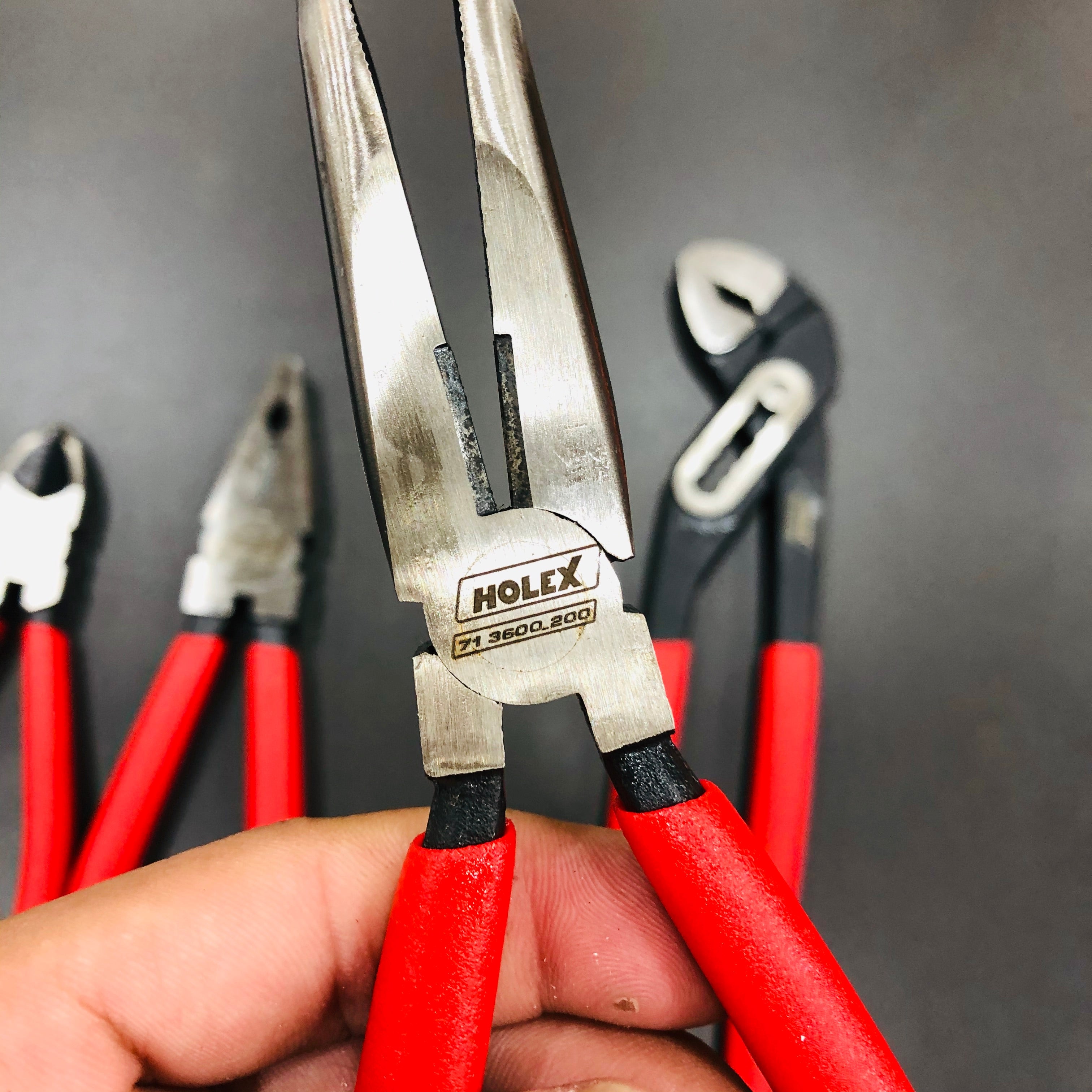 BỘ 4 KÌM HOLEX CÁN BỌC NHỰA ĐỎ