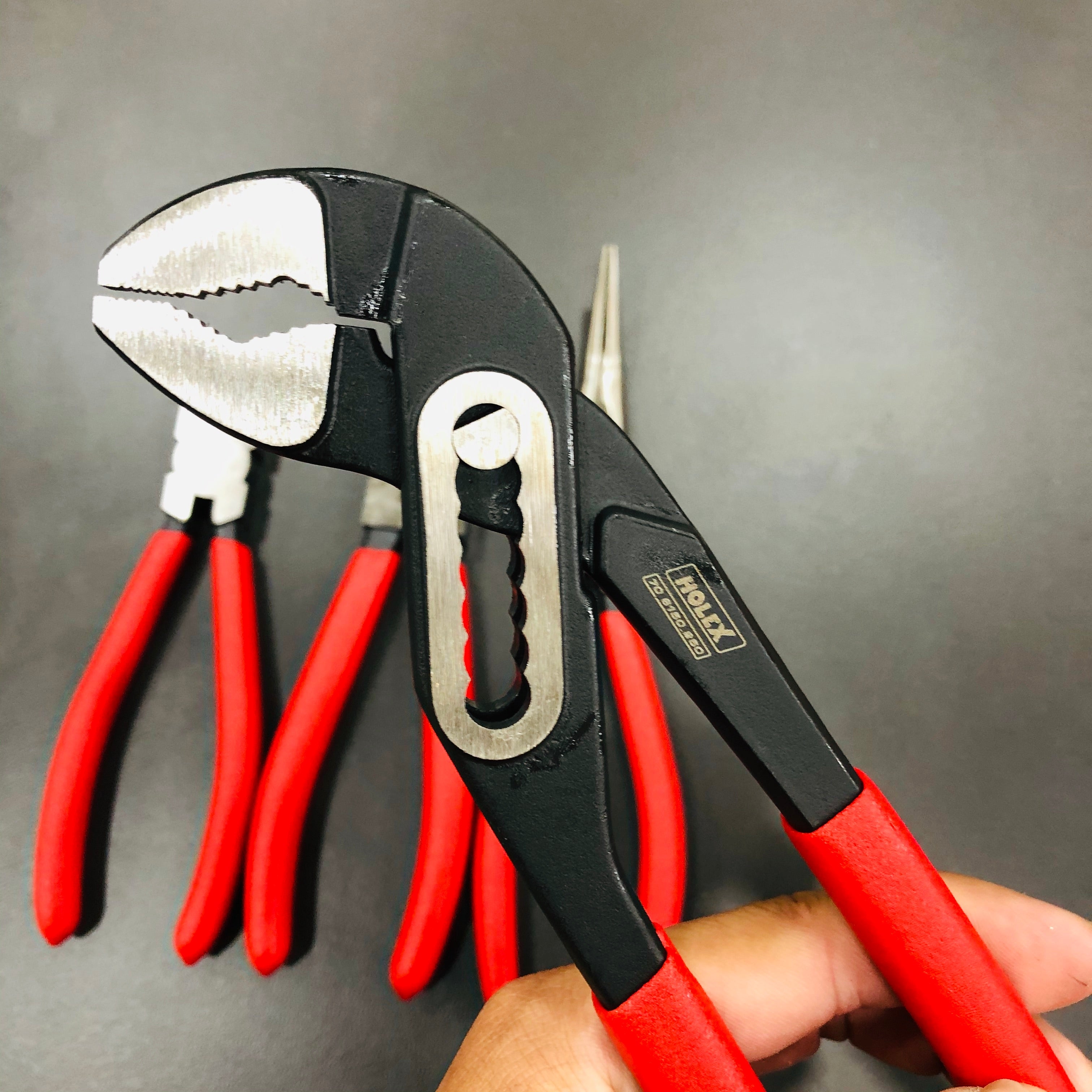 BỘ 4 KÌM HOLEX CÁN BỌC NHỰA ĐỎ