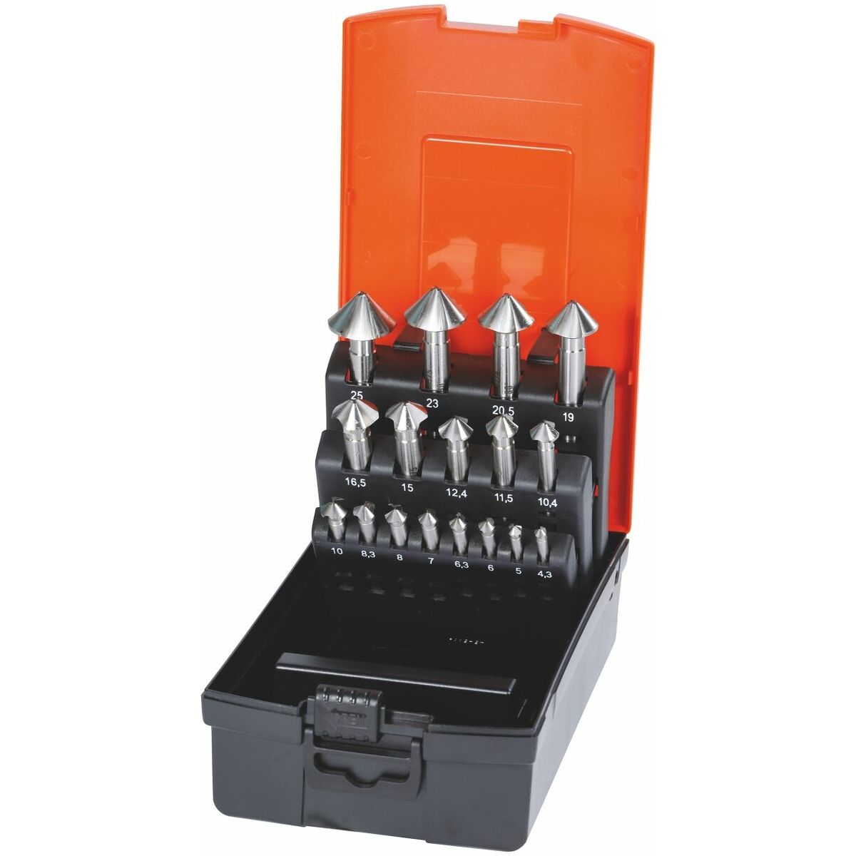 BỘ MŨI VÁT MÉP 17 CÂY 90 ĐỘ KÈM HỘP HOLEX
