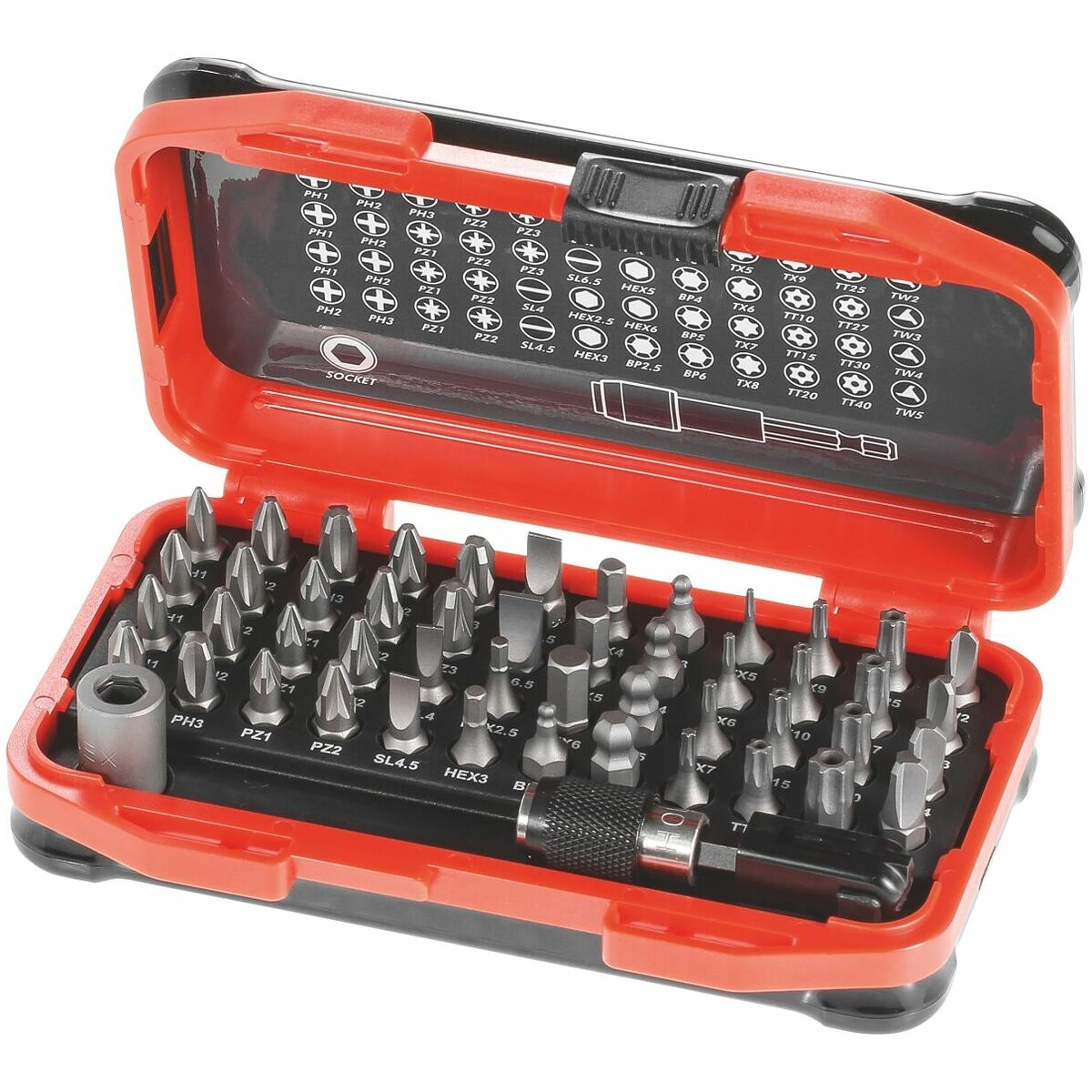 BỘ ĐẦU BIT C 6.3 (1/4 INCH) 50 CHI TIẾT HOLEX 675596