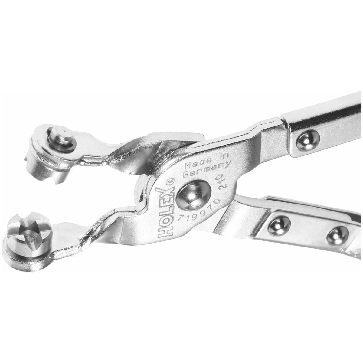 Kìm kẹp phe ống đầu xoay 360 độ mạ niken Dài 210mm Holex