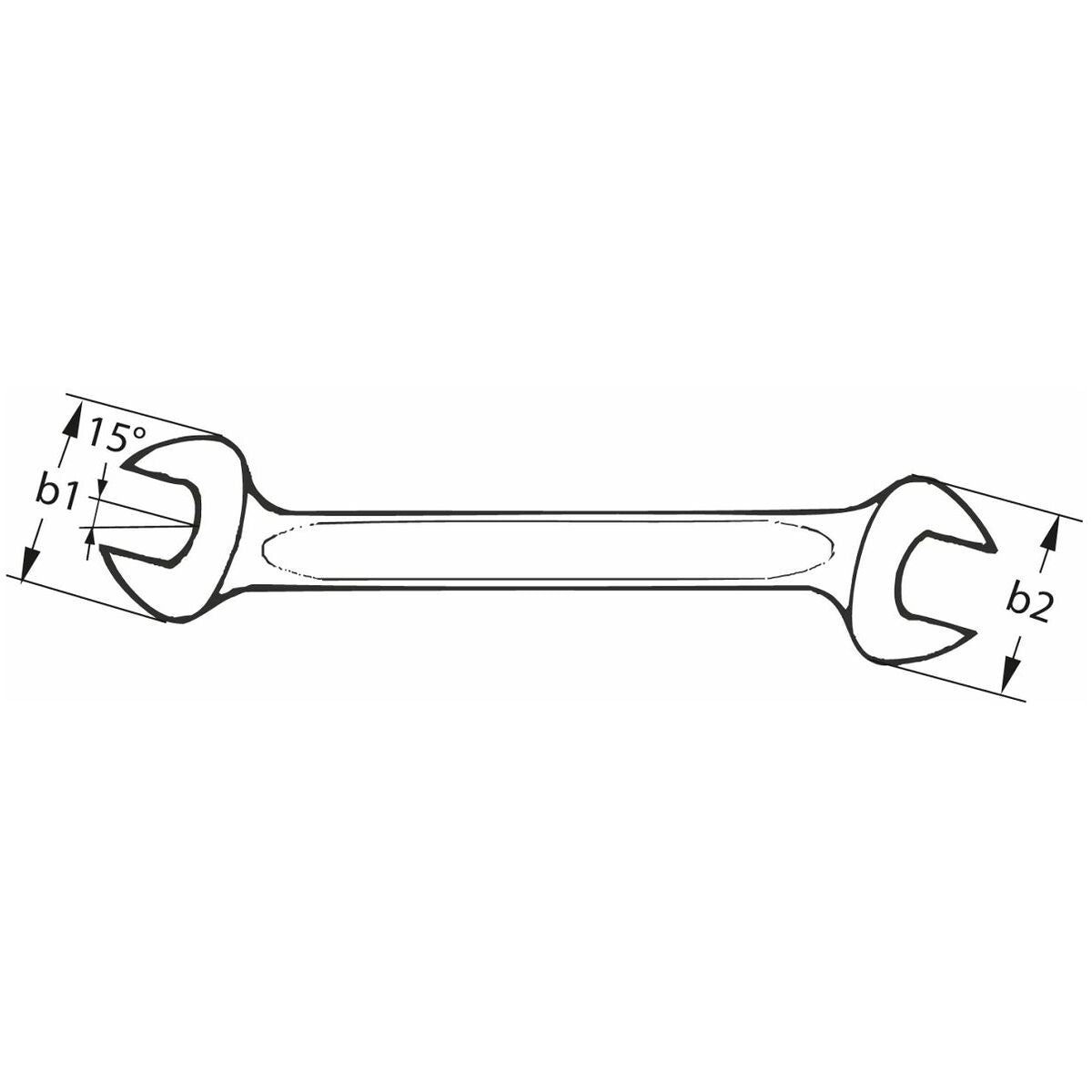 CỜ LÊ 2 ĐẦU MIỆNG HOLEX 610950 SIZE 10X13 MM | 10X13