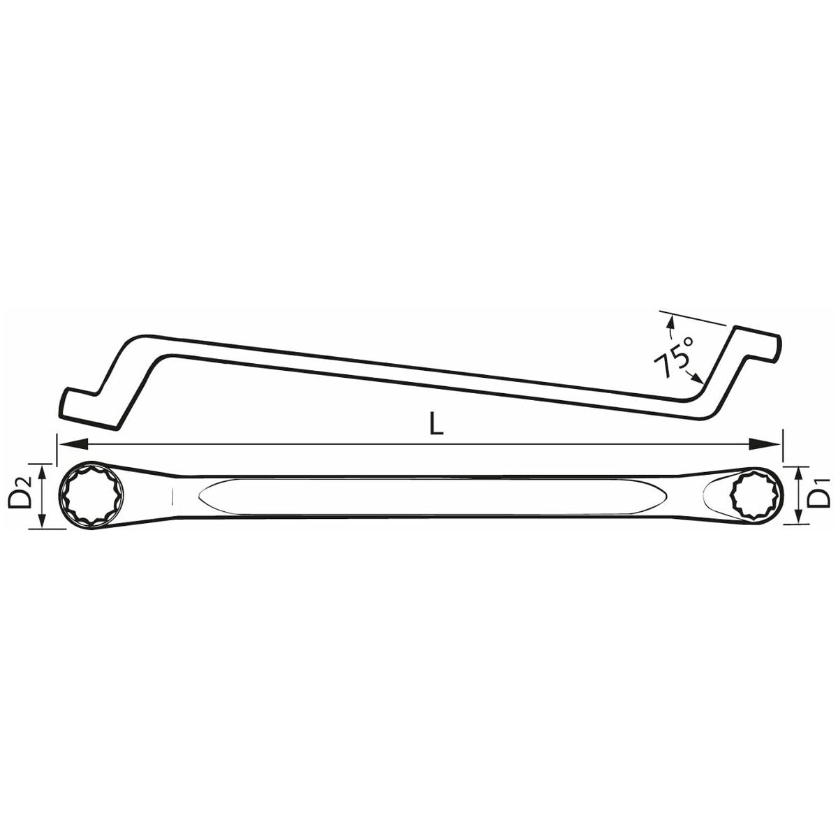CỜ LÊ VÒNG 2 ĐẦU HOLEX 615950 13X17