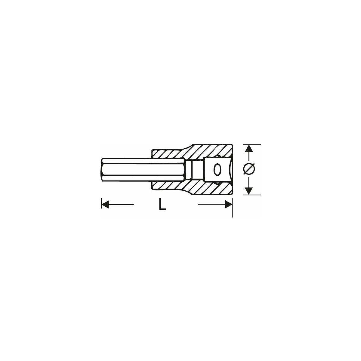 Thanh Lục giác bông hoa thị TX50 3/8 inch