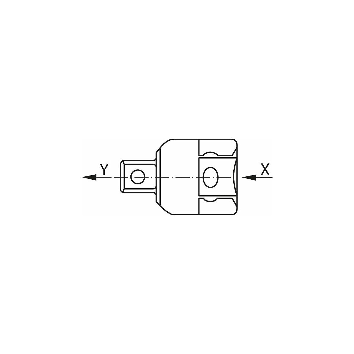 ĐẦU CHUYỂN GIẢM 3/8 SANG 1/4 INCH HOLEX 649555 3