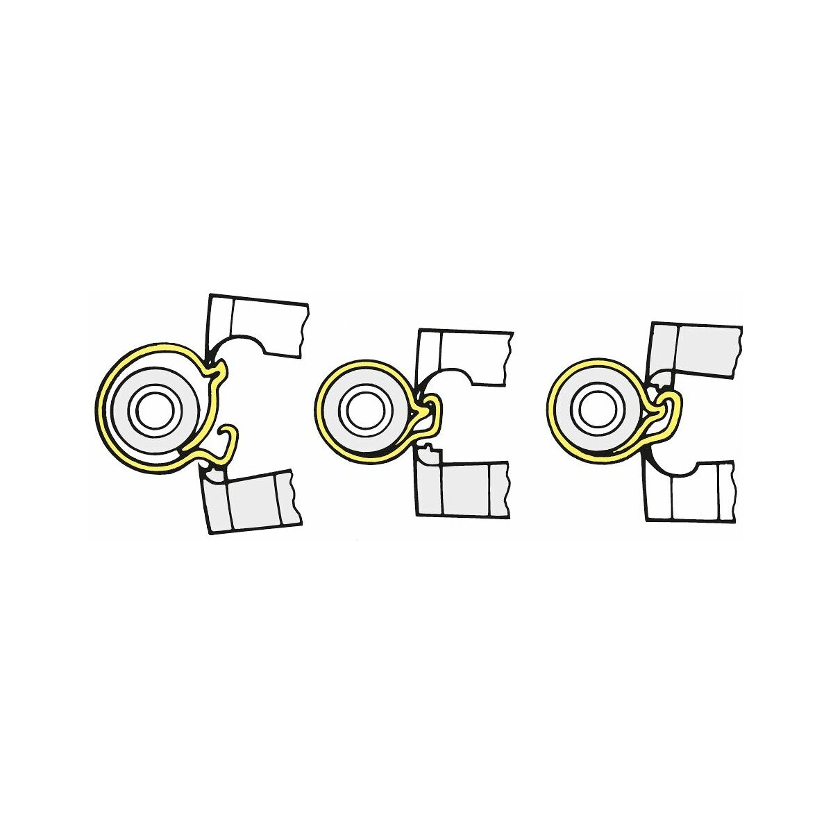 Kìm kẹp phe ống đầu  Dài 180mm Holex