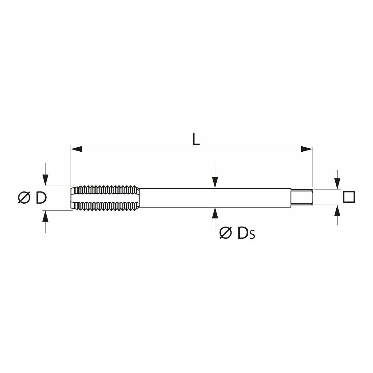 BỘ 3 CÂY TARO TAY M8 THÉP GIÓ HOLEX 130200 M8