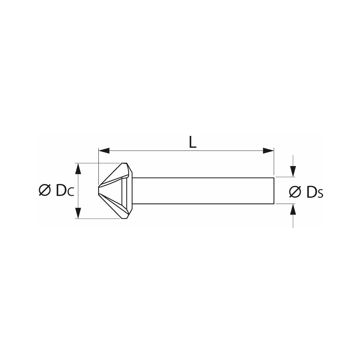 BỘ 7 MŨI VÁT MÉP 90 ĐỘ THÉP GIÓ PHỦ TIN HOLEX 150340 7