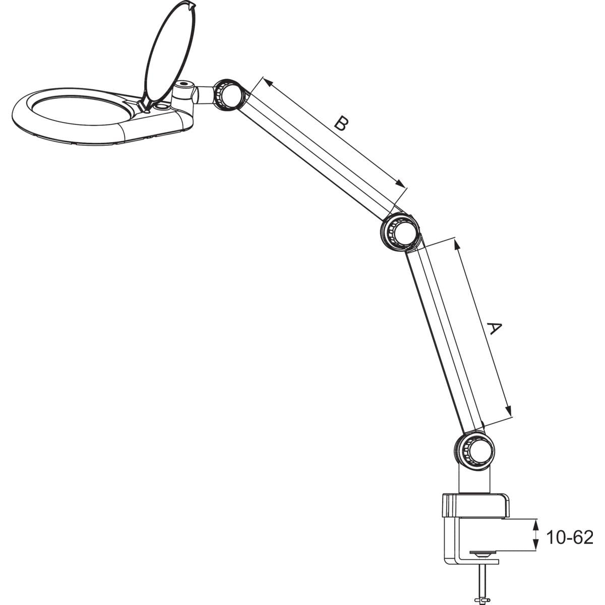 ĐÈN CÓ KÍNH LÚP HOLEX D175MM ĐIỀU KHIỂN 2 ĐOẠN 330MM