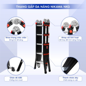 THANG NHÔM GẤP ĐOẠN NIKAWA NKG-45C