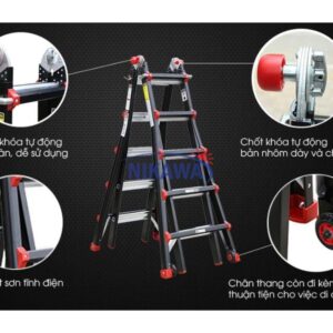 THANG NHÔM GẤP ĐA NĂNG NIKAWA NKB-50