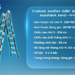 THANG NHÔM GẤP ĐOẠN NIKAWA NKG-44C