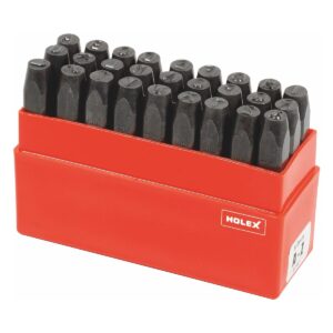 BỘ ĐÓNG CHỮ 5MM 27 CHI TIẾT HOLEX 085446 5 TỪ A-Z