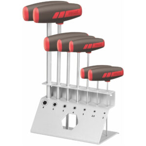 Bộ 7 chiếc tay vặn lục giác mạ chrome kèm đế kim loại Holex