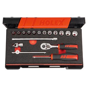SOCKET SET 1/4 17PCS