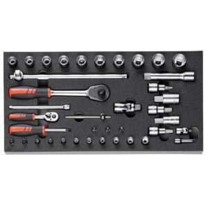 BỘ SOCKET 1/2 INCH VÀ 1/4 INCH 39 CHI TIẾT HOLEX 953833 39