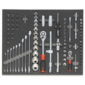 BỘ SOCKET 1/4 INCH VÀ 1/2 INCH 82 CHI TIẾT HOLEX