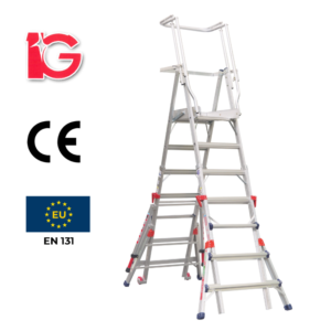 Thang Nhôm An Toàn,4 Bậc, AMK-2564 Hiệu IG KT 270*110*42cm