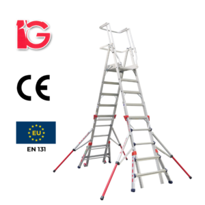 Thang Nhôm An Toàn,5 Bậc, AMK-3075 Hiệu IG KT 300*110*42cm