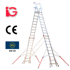 Thang Nhôm An Toàn,10 Bậc, AMK-551210 Hiệu IG KT 450*110*42cm