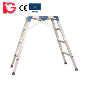 Thang nhôm bàn, 4 bậc, DWM-40 hiệu IG KT 125*65*17cm
