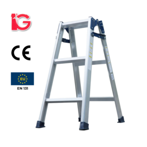 Thang nhôm rút chữ A, 3 bậc, WMT-03 hiệu IG KT 86*42*16cm