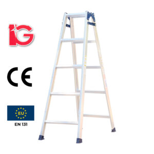 Thang nhôm rút chữ A, 5 bậc, WMT-05 hiệu IG KT 148*50*16cm