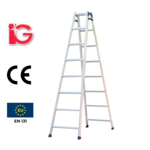 Thang nhôm rút chữ A, 8 bậc, WMT-08 hiệu IG KT 240*62*16cm