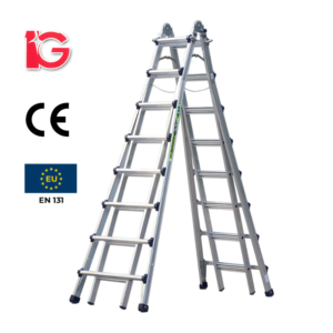 Thang Nhôm Rút 9 Bậc VLS-49 Hiệu IG KT 289x101x20cm