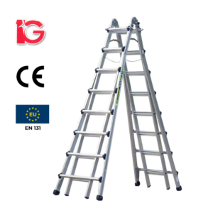 Thang Nhôm Rút 12 Bậc VLS-52 Hiệu IG KT 379x123x20cm