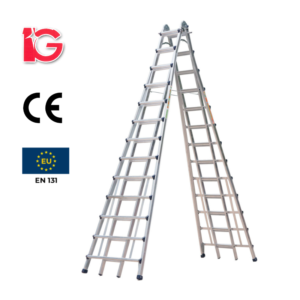Thang Nhôm Rút 13 Bậc VLS-53 Hiệu IG KT 409x131x20cm