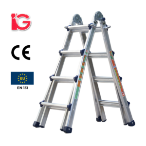 Thang Nhôm Rút 4 Bậc VLS-44 Hiệu IG KT 139x61x20cm