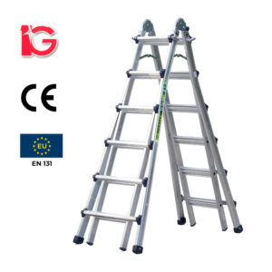 Thang Nhôm Rút 6 Bậc VLS-46 Hiệu IG KT 199x76x20cm