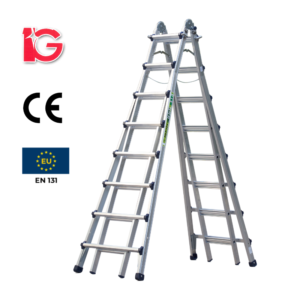 Thang Nhôm Rút 8 Bậc VLS-48 Hiệu IG KT 259x93x20cm
