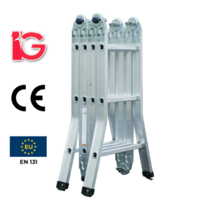Thang nhôm gấp khúc, 8 bậc, MLA38 hiệu IG KT 100*57*26cm