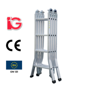 Thang Nhôm Gấp Khúc, 4 Bậc, MLA49 Hiệu IG KT 134*60*26cm