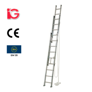 Thang nhôm rút, 18 bậc, EX1L-60 hiệu IG KT 610*44*10cm